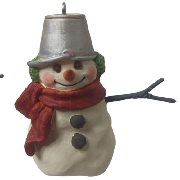 Hallmark Keepsake Ornament Set 3 Snowmen Of Mitford 1999 Collectible Christmas - Picture 6 of 13